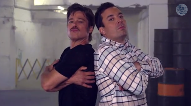 Breakdancing with Brad Pitt and Jimmy Fallon